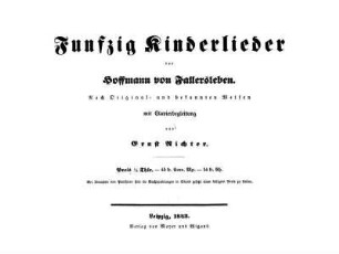 Funfzig Kinderlieder
