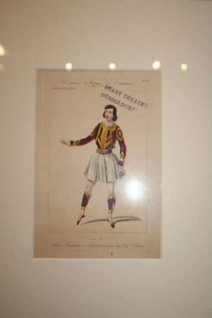 Der Tänzer und Choreograph Marius Petipa als orientalischer Prinz Achmed