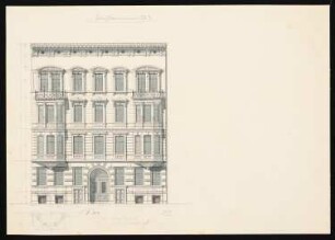 Wohnhaus Rosenberg, Löwe und Co., Berlin-Mitte: Vorderansicht 1:100
