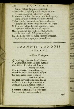 Joannis Goropii Becani.