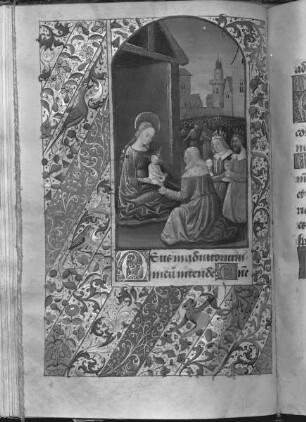 Heures de Devisme / Heures / Horae / Stundenbuch — Anbetung des Christuskindes durch die Heiligen Drei Könige, Folio fol. 45 v