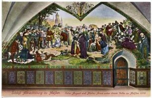Meißen. Albrechtsburg - Vater August und Mutter Anna