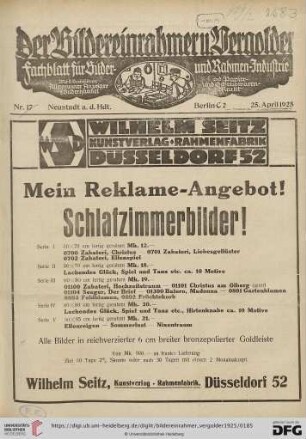 Nr. 17 (25. April 1925)