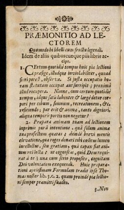 5v-6v, Praemonitio Ad Lectorem