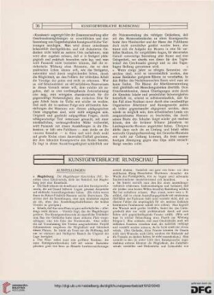Kunstgewerbliche Rundschau