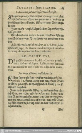 Ad Caput XVI