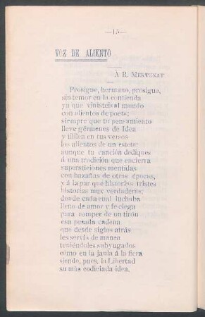 Voz de aliento