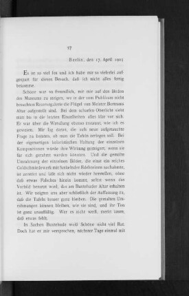 Berlin, den 17. April 1903