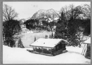 Blick über den Freibergsee bei Oberstdorf