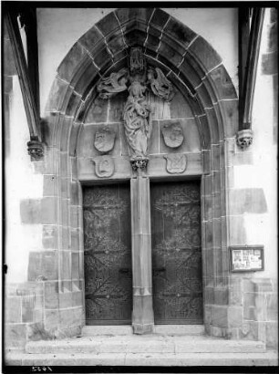 Lautenbach Katholische Wallfahrtskirche Maria Krönung Ansicht Hauptportal (um 1471)