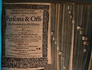 Propositiones, complectentes summam doctrinae de persona et officio Domini Nostri Jesu Christi