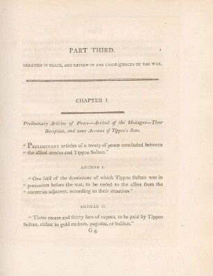 Part Third. Treaties of peace, and review of the consequences of the war