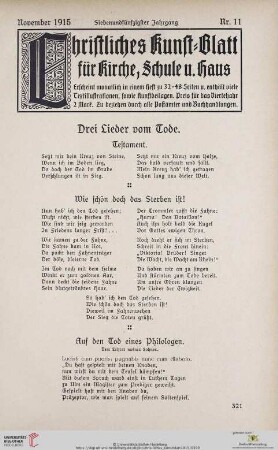 Nr. 11 (November 1915)