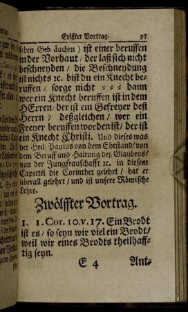 Zwölffter Vortrag.