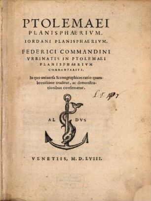 Ptolemaei Planisphaerium, Iordani planisphaerium