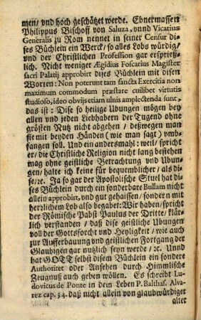 ... Classis Exercitiorum, Das ist ... Theil Der Geistlichen Ubungen deß heiligen Vatters Ignatii Loiolae Der Societet Iesu Stüffters : Auff die Geistliche, so in leiblichen Aembteren Gott und dem Orden dienen, Gerichtet Durch einen Priester gemeldter Societet Jesu, Erster Thail