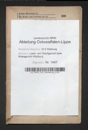 Erblasser: Bartoldus, Anna Maria Catharina Agatha: