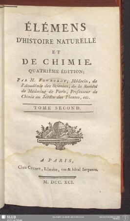 2: Elémens D'Histoire Naturelle et De Chimie