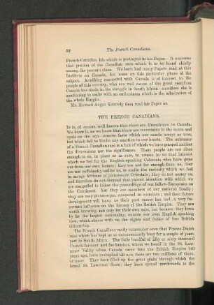 The French Canadians. By Howard Angus Kennedy.