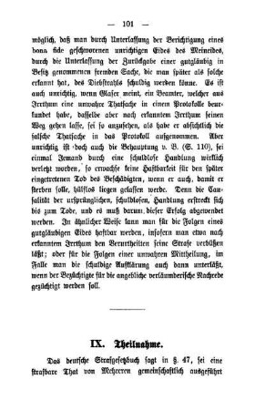 IX. Theilnahme - Neueste Literatur