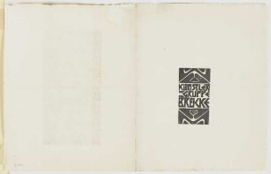 Programm der Künstlergruppe Brücke, Titelvignette