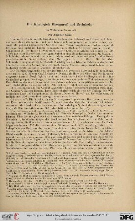 64: Die Kirchspiele Oberauroff und Bechtheim
