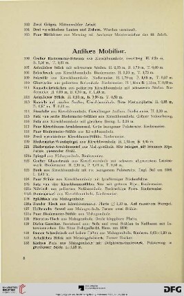 Antikes Mobiliar (Nr. 106-194)