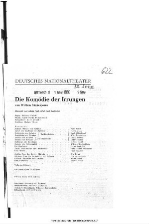 Die Komödie der Irrungen