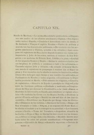 Capítulo XIX. Mando de Martínez. - ...
