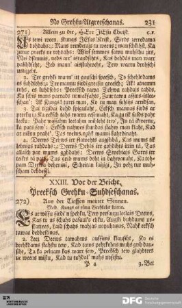 XXIII. Vor der Beicht.