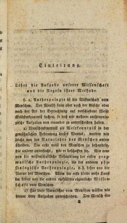 Handbuch der psychischen Anthropologie oder der Lehre von der Natur des menschlichen Geistes, 1