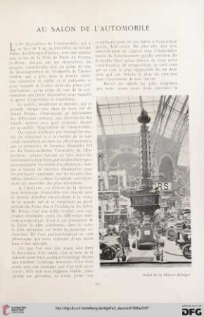 Au Salon de l'Automobile