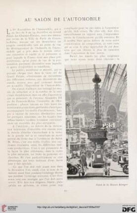 Au Salon de l'Automobile