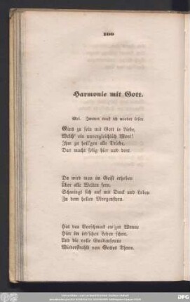 Harmonie mit Gott.
