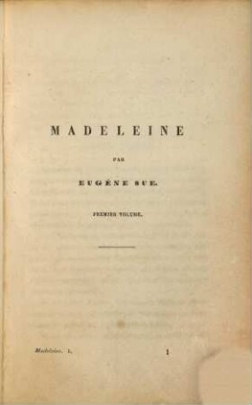 Les sept péchés capitaux, 4,1. La Luxure : Madeleine