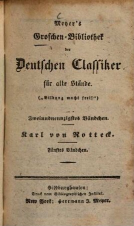 Karl von Rotteck, 5