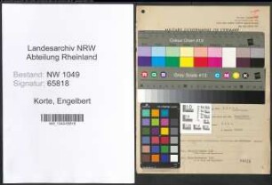 Entnazifizierung Engelbert Korte , geb. 15.05.1905 (Revisor)