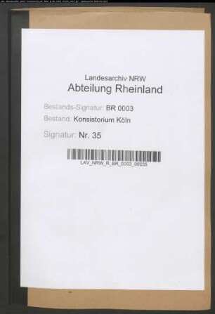 Erteilung der Dispensationen in Ehesachen. Specialia
