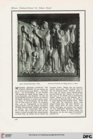 Metzners Denkmal-Entwurf für Johann Strauss