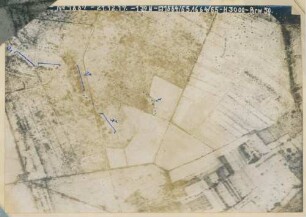 Foto der Stellungen südöstlich von Craonnelle (Luftbild)