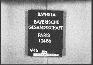 Yvon, Leutnant, Verehelichung mit einer bayerischen Staatsangehörigen von München