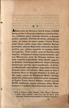 Ad Pentateuchi versionem Alexandrinam critice pertractandam prolegomena : dissertatio inauguralis