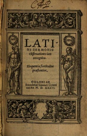 Latini sermonis observationes iam recognitae