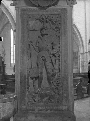Grabplatte des Jörg Schenk von Neideck, gestorben 1504