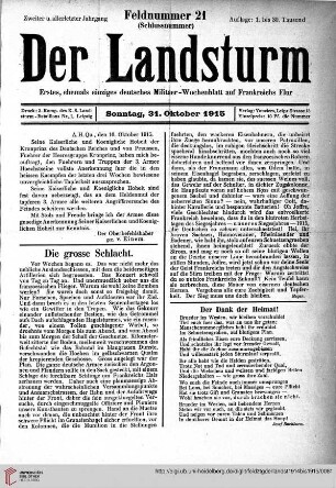 Heft 21, Oktober 1915