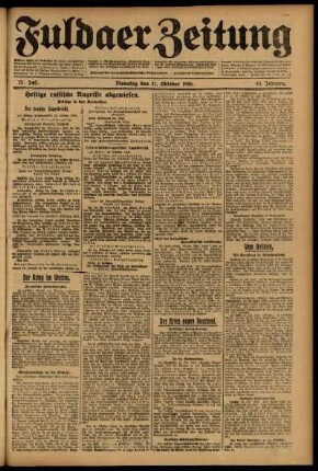 Ausgabe vom Dienstag, den 17. Oktober 1916.