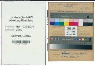 Entnazifizierung Gustav Schmidt , geb. 07.01.1896 (Bergmann)