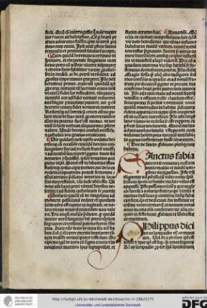 Philippus dicitur os lampadis vel os manuum vel dicitur a philos quod est amor et yper quod est super...