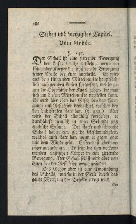 186-254, Sieben und vierzigstes Capitel. Vom Gehör (§547-§565).