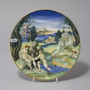 Teller mit mythologischer Darstellung